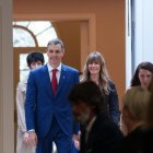 Pedro Sánchez y Begoña Gómez, en La Moncloa.