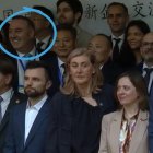 Ángel Serrano, con Pedro Sánchez en China