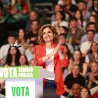 María Jesús Montero, en el acto de cierre de campaña del PSOE-A