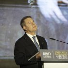 (Foto de ARCHIVO)
El presidente de Castilla-La Mancha, Emiliano García-Page, interviene durante la inauguración de la exposición cultural 'Primada', a 25 de mayo de 2026, en Toledo, Castilla-La Mancha (España). El acto institucional reúne a las principales autoridades autonómicas, provinciales y eclesiásticas para abrir al público este proyecto expositivo que conmemora el patrimonio material, documental y espiritual de la archidiócesis primada bajo la coordinación de un comité de especialistas académicos.

Juanma Jiménez / Europa Press
25/5/2026