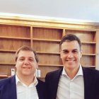 Juan Manuel Serrano y Pedro Sánchez