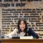 La directora general de la Guardia Civil, Mercedes González Fernández, comparece ante la Comisión de Interior en el Senado.