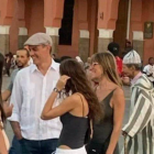 Sanchez con Begoña Gomez en Marruecos en 2023