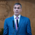 Pedro Sánchez en una comparecencia.