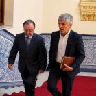 Fernando Grande-Marlaska con Juan José Vivas, en Ceuta