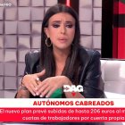 Sarah Santaolalla durante una intervención en 'Directo Al Grano'
