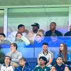 Vinicius, en el palco de jugadores no convocados del Santiago Bernabéu
