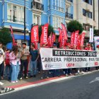 Los sindicatos SIAT, UGT, CSIF y CCOO han celebrado este miércoles una concentración frente a la Delegación de Hacienda en La Rioja
EUROPA PRESS
19/6/2024