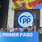 Imagen de la celebración del PP en su sede nacional de la calle Génova