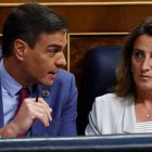 Pedro Sánchez y Teresa Ribera