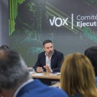 Santiago Abascal, en el Comité Ejecutivo Nacional de Vox.