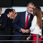 La complicidad entre el Rey Felipe y su hija la Infanta Sofía fue máxima durante todo el partido.