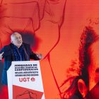 El secretario general de UGT, Pepe Álvarez, interviene en la clausura de las Jornadas de Acción Sindical Confederales de UGT 'Fortalecer la Negociación Colectiva defender nuestros derechos', en la sede de UGT, a 27 de octubre de 2023, en Madrid (España). Durante estas jornadas se han analizado temas tan importantes como la regulación del despido en España y la Carta Social Europea; el Derecho colectivo y sindical; la reforma de las pensiones o la jubilación parcial y el contrato de relevo, así como la defensa y progreso en los derechos laborales de la acción sindical para 2024.
27 OCTUBRE 2023;UGT;ACCIÓN SINDICAL CONFEDERALES;SINDICATOS
Carlos Luján / Europa Press
(Foto de ARCHIVO)
27/10/2023