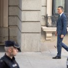 Pedro Sánchez, a su entrada al Congreso de los Diputados.