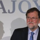 Mariano Rajoy en la presentación de su nuevo libro