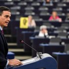 Pedro Sánchez, en el Parlamento Europeo.