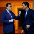 Mariano Rajoy y Pedro Sánchez