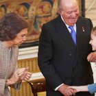 La Reina Sofía, Don Juan Carlos y Leonor