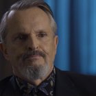 Miguel Bosé, durante una entrevista televisiva.