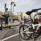 Un patinete en Valencia