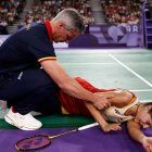 Carolina Marín, lesionada en su semifinal