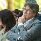 El expresidente de la Generalitat de Catalunya, Carles Puigdemont, durante el acto de celebración del cuarto aniversario de la fundación de Junts, en el Théâtre de Verdure, a 27 de julio de 2024, en Amélie-les-Bains-Palalda (Francia). Junts per Catalunya celebra su cuarto aniversario con este acto, en el que la formación arropa al expresidente catalán Carles Puigdemont, a quien no se le ha aplicado todavía la ley de amnistía. La celebración coincide con el tramo final de las negociaciones entre el PSC y ERC para facilitar la investidura de Salvador Illa como presidente de la Generalitat de Catalunya.
27 JULIO 2024;JUNTS;AMNISTÍA;INVESTIDURA;PRESIDENTE;GENERALITAT
Glòria Sánchez / Europa Press
27/7/2024