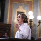 La secretaria general del PP, Cuca Gamarra, durante una sesión en el Congreso de los Diputados.