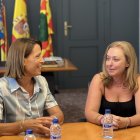 La alcaldesa de Oliva, Yolanda Pastor (Project Oliva) y la vicepresidenta de la Diputación, Natalia Enguix (Ens Uneix)