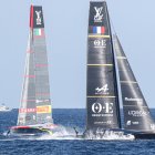 Luna Rossa Prada Pirelli (ITA) and Orient Express Racing Team (FRA) during the 37th America's Cup 2024, Louis Vuitton Cup, Round Robin 1 & 2 on August 29, 2024 in Barcelona, Spain - Photo Norberto Maccagno / LiveMedia / DPPI