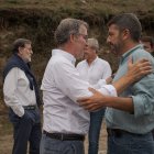 El presidente del PP, Alberto Núñez Feijóo, y el presidente de la Generalitat Valenciana, Carlos Mazón.