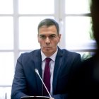 (Foto de ARCHIVO)
El presidente del Gobierno, Pedro Sánchez, durante un encuentro con los participantes de una reunión acerca del conflicto entre Palestina e Israel, en el Palacio de la Moncloa, a 13 de septiembre de 2024, en Madrid (España). Al encuentro, celebrado bajo el título 'Reunión de Madrid: por la aplicación de la solución de los dos Estados', han asistido ministros tanto árabes, pertenecientes al Grupo de contacto árabe-islámico para Gaza, como europeos para consensuar medidas para impulsar el diálogo y la paz en Oriente Medio y hablar sobre cómo hacer efectiva dicha solución.

A. Pérez Meca / Europa Press
13 SEPTIEMBRE 2024;PARTICIPANTES;REUNION;CONFLICTO;PALESTINA;ISRAEL
13/9/2024