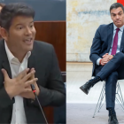 El diputado del PSOE en la Asamblea de Madrid, Juanjo Marcano Dasilva, y el presidente del Gobierno, Pedro Sánchez.