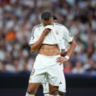 Kylian Mbappé, durante un partido del Real Madrid.