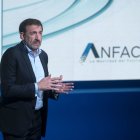 Archivo - El director general de la Asociación Española de Fabricantes de Automóviles y Camiones (ANFAC), José López-Tafall, interviene durante la tercera edición del Foro ANFAC, en el Palacio de Linares, a 21 de febrero de 2023, en Madrid (España). 