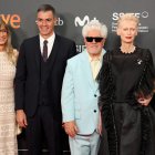 Begoña Gómez, Pedro Sánchez, Pedro Almodóvar y Tilda Swinton en el Festival de Cine de San Sebastián