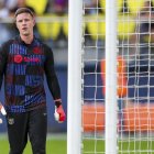 Ter Stegen, en el partido ante el Villarreal.