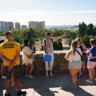 Turistas en Málaga, Andalucía.