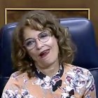 María Jesús Montero hace muecas en el Congreso