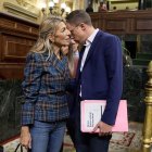 La vicepresidenta segunda y ministra de Trabajo, Yolanda Díaz y el diputado de Sumar Iñigo Errejón