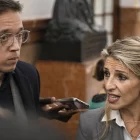 Yolanda Díaz junto a Íñigo Errejón