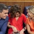 Pedro Sánchez, María Jesús Montero y Yolanda Díaz.