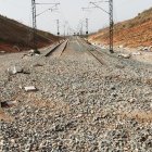 Vías de tren afectadas por la DANA