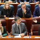 La presidenta de la Comunidad de Madrid, Isabel Díaz Ayuso, interviene durante un pleno en la Asamblea de Madrid