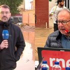 Imagen difundida por TVE sobre su cobertura de la DANA.