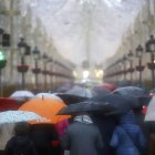 Imagen de archivo de lluvias en Málaga.