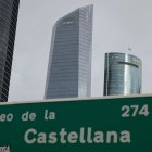 La Torre de Cristal en el Paseo de la Castellana, en Madrid.