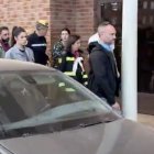 Margarita Robles en su visita a Paiporta