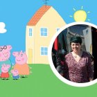 Fotomontaje de Peppa Pig y Marta Serrano