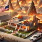 Recreacion de los incendios en Los Ángeles, California