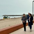 María José Catalá visita las playas afectadas por la dana de Valencia